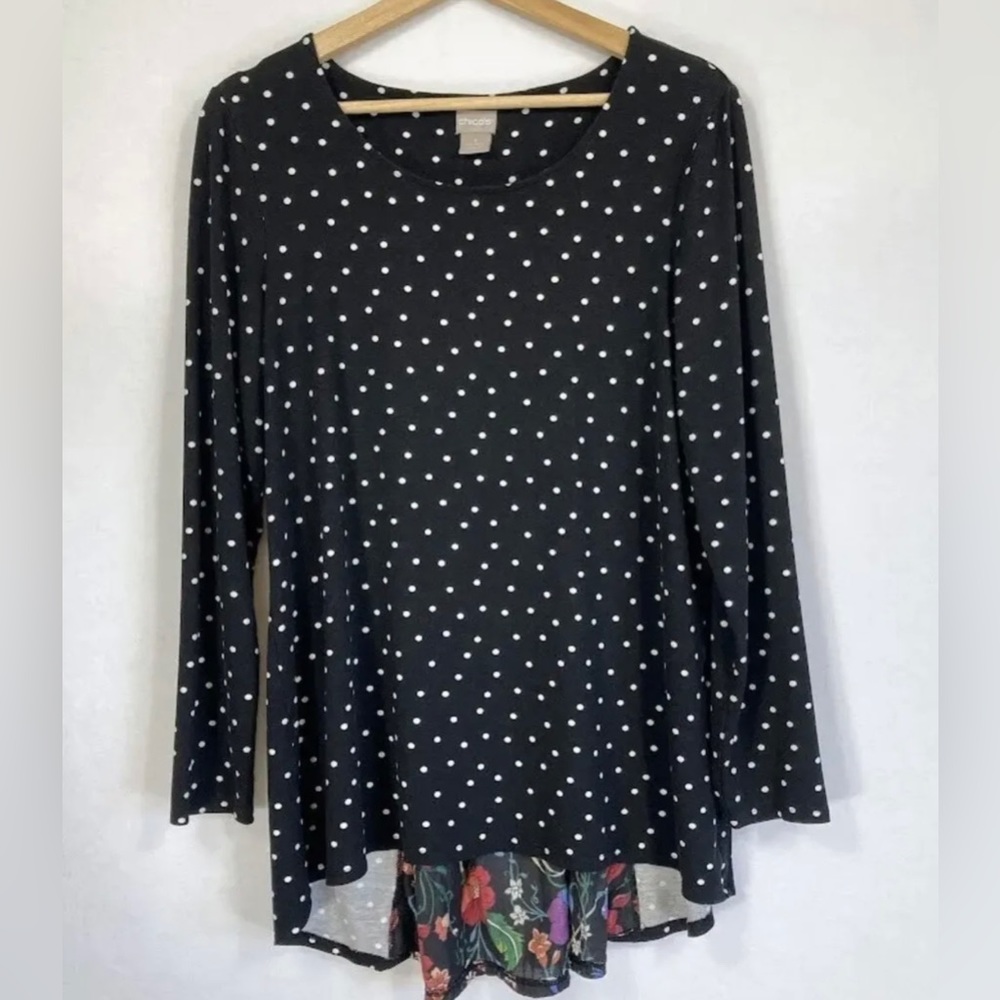 Chico’s size 0 blouse tunic top XSmall/Small